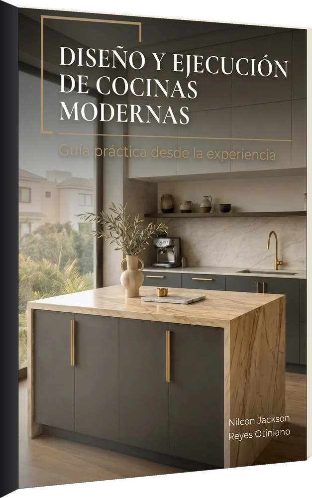 Portada del libro Diseño y ejecución de cocinas modernas, de Nilcon Jackson Reyes Otiniano